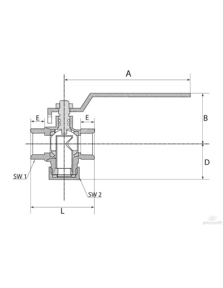 Zawór kulowy 2" z filtrem z filtrem siatkowym MN | Hydraulika | Eshop Dopak | Wszystko dla Przemysłu