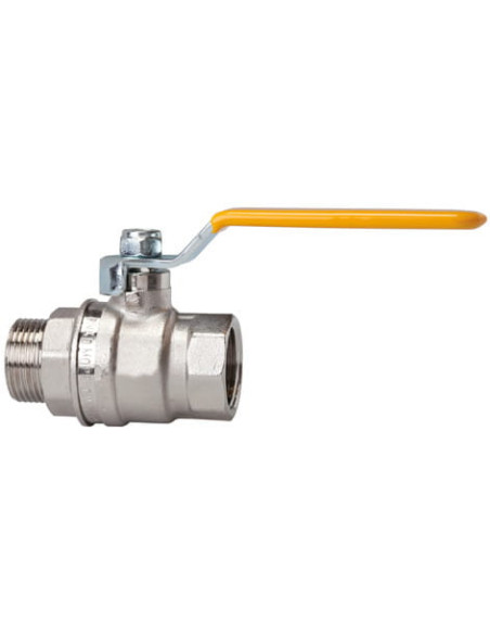 Zawór kulowy 40 bar G 1' WZ, żółta rączka | Hydraulika | Eshop Dopak | Wszystko dla Przemysłu