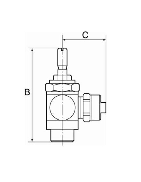 Zawór dławiąco-zwrotny skręc. GZ1/8 do węża 6/4, do sił., MN | Hydraulika | Eshop Dopak | Wszystko dla Przemysłu