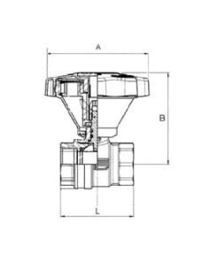 Zawór kulowy do wody pitnej G1/2 ww z przekładnią ręczną | Hydraulika | Eshop Dopak | Wszystko dla Przemysłu 2