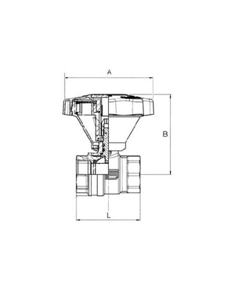 Zawór kulowy do wody pitnej G1/2 ww z przekładnią ręczną | Hydraulika | Eshop Dopak | Wszystko dla Przemysłu