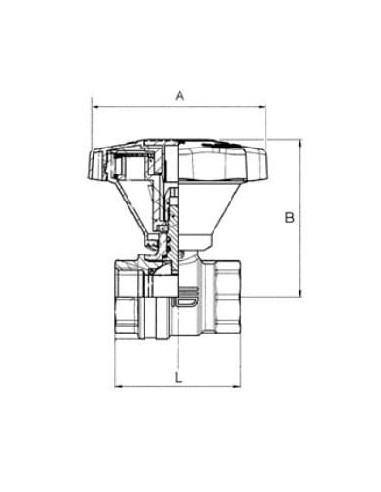 Zawór kulowy do wody pitnej G1 1/2 ww z przekładnią ręczną | Hydraulika | Eshop Dopak | Wszystko dla Przemysłu