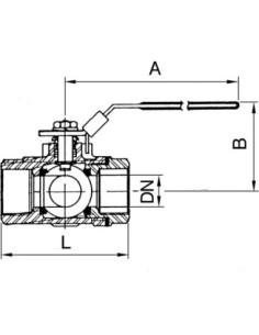 Zawór kulowy 3-elementowy G 2 GW, PN63, CH14 nierdzewny, PTFE z płytą ISO5211 z blokadą | Hydraulika | Eshop Dopak | Wszystko dl