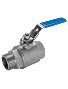 Zawór kul. 2-częściowy G1"wz stal nierdzewna | Hydraulika | Eshop Dopak | Wszystko dla Przemysłu