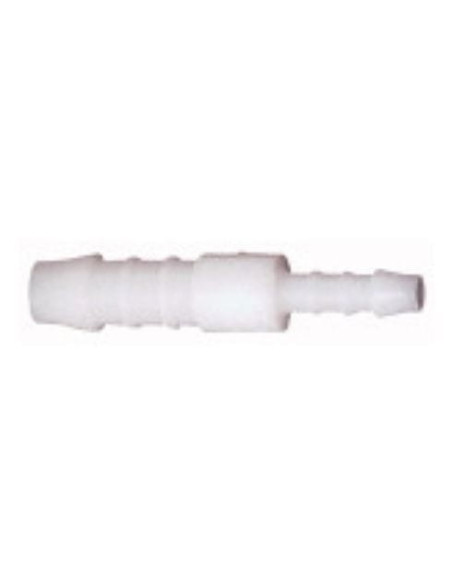 Złączka redukcyjna prosta przelotowa (choinka, łącznik redukcyjny) do węży z 10 mm na 6 mm, POM