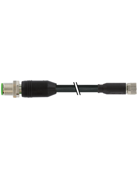 M12 męski 0° / M8 żeński 0°, ekranowany 7000-43301-6400300 | Przewody i Złącza | Eshop Dopak | Wszystko dla Przemysłu