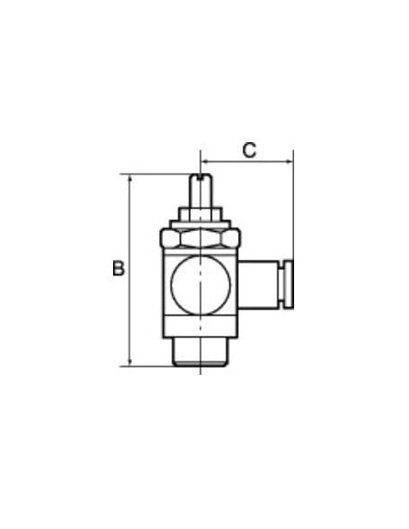 Zawór dławiąco-zwrotny GZ1/4 do węża 10mm, do sił. MN | Hydraulika | Eshop Dopak | Wszystko dla Przemysłu