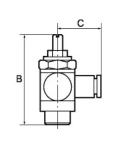 Zawór dławiąco-zwrotny GZ1/8 do węża 6mm, do sił., MN | Hydraulika | Eshop Dopak | Wszystko dla Przemysłu 2
