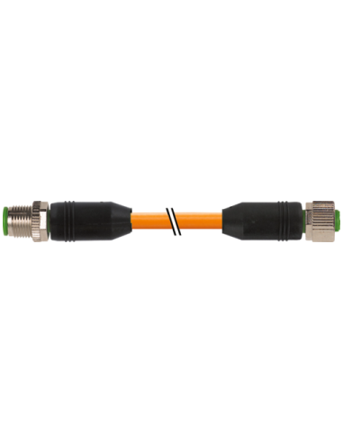 Złącze M12 męskie 0° / M12 żeńskie 0° 7000-40041-4880300 | Przewody i Złącza | Eshop Dopak | Wszystko dla Przemysłu
