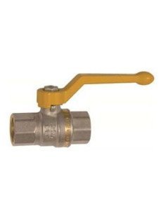 Zawór kulowy do gazu R 1/4 GW MOP5 DVGW z żółtą dżwignią, mosiądz niklowany | Hydraulika | Eshop Dopak | Wszystko dla Przemysłu