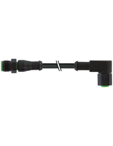 M12 SC męski 0° / M12 żeński 90° 7003-40128-8280060 | Przewody i Złącza | Eshop Dopak | Wszystko dla Przemysłu