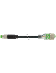 M8 męski 0° / M12 żeński 0° LED 7000-88245-6300060 | Przewody i Złącza | Eshop Dopak | Wszystko dla Przemysłu