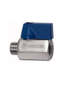 Zawór kulowy mini G 1/4 GW - G 1/4 GZ, PN63 nierdzewny stal 316, PTFE | Hydraulika | Eshop Dopak | Wszystko dla Przemysłu