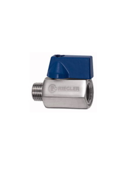 Zawór kulowy mini G 1/2 GW - G 1/2 GZ, PN63 nierdzewny stal 316, PTFE | Hydraulika | Eshop Dopak | Wszystko dla Przemysłu