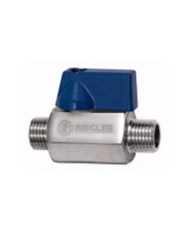 Zawór kulowy z krótką rączką G1/2zz, Stal nierdzewna 1.4401 | Hydraulika | Eshop Dopak | Wszystko dla Przemysłu