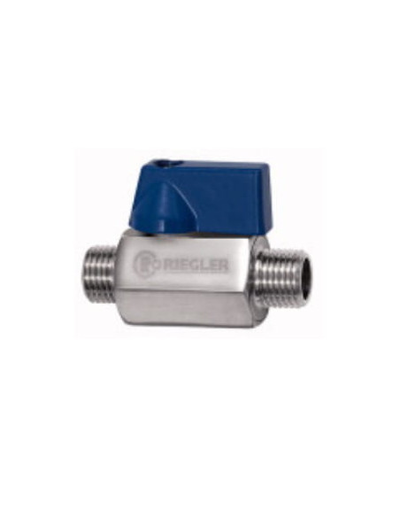 Zawór kulowy z krótką rączką G1/2zz, Stal nierdzewna 1.4401 | Hydraulika | Eshop Dopak | Wszystko dla Przemysłu