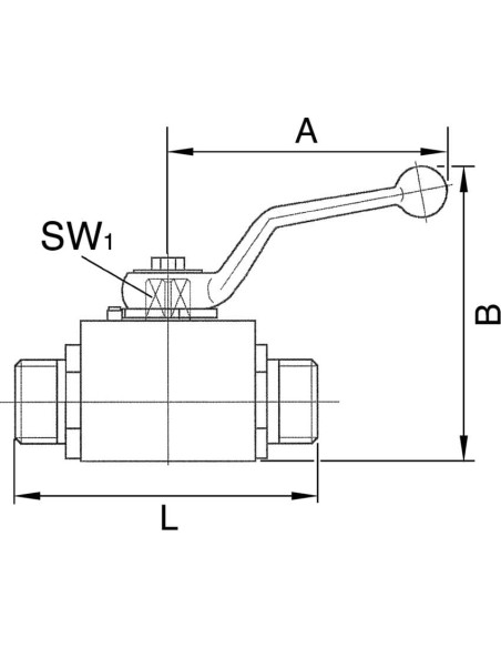 Zawór kulowy M12x1,5 hydrauliczny, PN500, DN4 | Hydraulika | Eshop Dopak | Wszystko dla Przemysłu