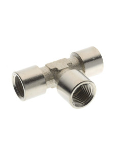Trójnik gwintowany typu T WWW, 3 x G 1/4 GW, mosiądz niklowany | Hydraulika | Eshop Dopak | Wszystko dla Przemysłu