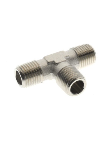 Trójnik gwintowany typu T ZZZ 3 x G 1/4 GZ, mosiądz niklowany | Hydraulika | Eshop Dopak | Wszystko dla Przemysłu