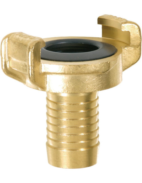 Złącze kłowe GEKA PLUS 40 mm Karasto, choinka do węża 1 cal - 25 mm, mosiądz