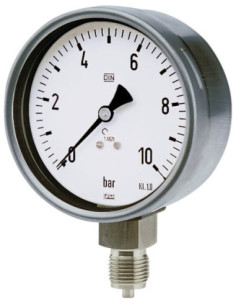 Manometr ze stali CrNi G1/2R, 160mm, 0-25bar, ES | Przyrządy Pomiarowe | Eshop Dopak | Wszystko dla Przemysłu