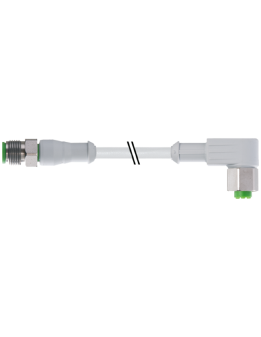 M12 St.ger. na M12 V4A F&B 7014-40121-2140150 | Przewody i Złącza | Eshop Dopak | Wszystko dla Przemysłu