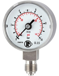 Manometr ze stali CrNi G1/4R, 40mm, 0-6bar | Przyrządy Pomiarowe | Eshop Dopak | Wszystko dla Przemysłu