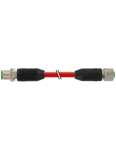 M12 męski 0° / M12 żeński 0° 7000-48001-7180100 | Przewody i Złącza | Eshop Dopak | Wszystko dla Przemysłu