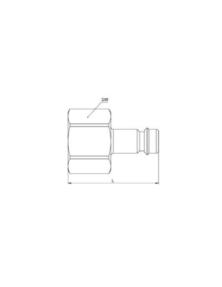 Wtyk DN11, GW3/4" ISO 6150 C | Przewody i Złącza | Eshop Dopak | Wszystko dla Przemysłu