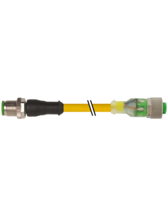 M12 męski prosty / M12 żeński prosty LED 7000-40311-0141000 | Przewody i Złącza | Eshop Dopak | Wszystko dla Przemysłu