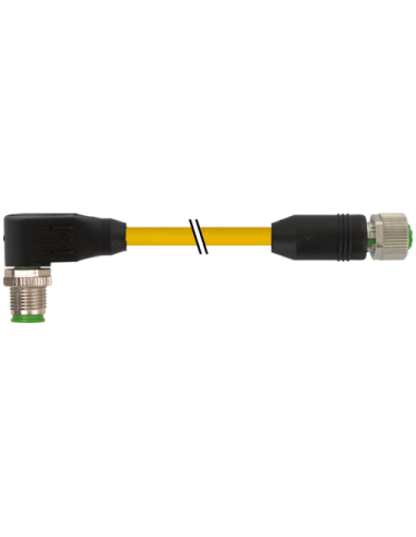 M12 męski 90° / M12 żeński 0° 7700-40221-1610500 | Przewody i Złącza | Eshop Dopak | Wszystko dla Przemysłu
