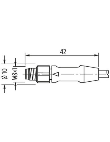 M8 męski 0° / M12 żeński 90° SC 7003-88268-8280150 | Przewody i Złącza | Eshop Dopak | Wszystko dla Przemysłu
