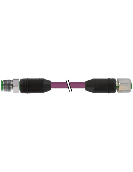M12 męski prosty / M12 żeński prosty ekranowany V4A 7004-40531-8031000 | Przewody i Złącza | Eshop Dopak | Wszystko dla Przemysł