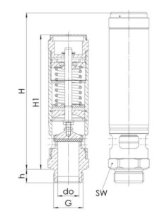 Zawór bezpieczeństwa DN40 G 11/2"Potw  0,7 bar s.nierdz | Pneumatyka | Eshop Dopak | Wszystko dla Przemysłu 2