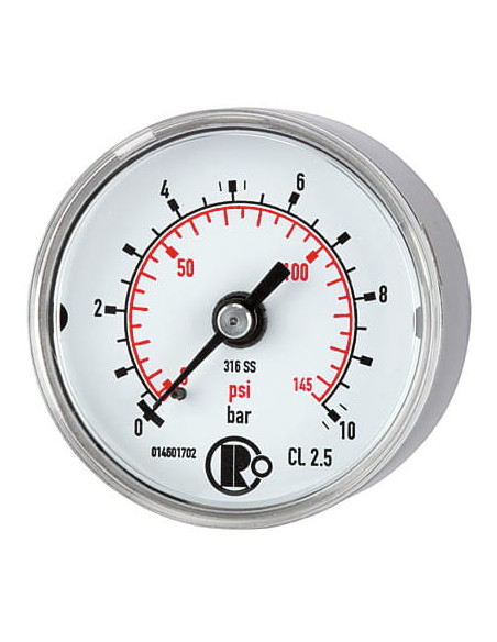 Manometr ze stali CrNi G1/4A, 50mm, 0-2,5bar | Przyrządy Pomiarowe | Eshop Dopak | Wszystko dla Przemysłu