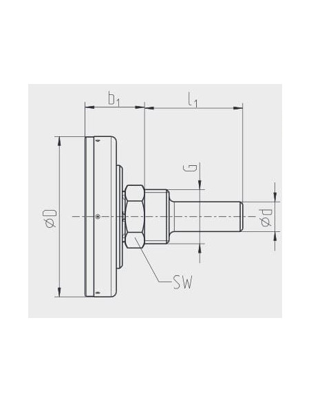 Termometr bimetaliczny fi100mm 0-120°C, G1/2, l40mm | Przyrządy Pomiarowe | Eshop Dopak | Wszystko dla Przemysłu