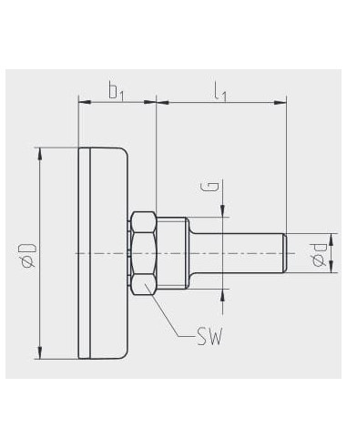 Termometr bimetaliczny fi63mm 0-60°C, G1/2, l40mm | Przyrządy Pomiarowe | Eshop Dopak | Wszystko dla Przemysłu