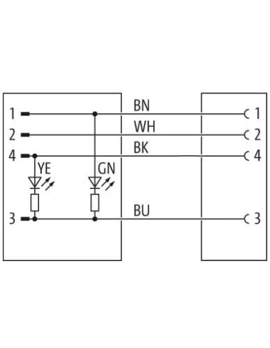 M12 męski 0° LED / M12 żeński 90° 7356-40132-6540300 | Przewody i Złącza | Eshop Dopak | Wszystko dla Przemysłu
