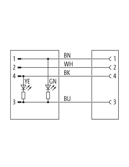 M12 męski 0° LED / M12 żeński 90° 7356-40132-6540300 | Przewody i Złącza | Eshop Dopak | Wszystko dla Przemysłu
