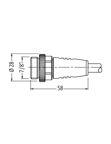 Konektor 7/8'' męski, prosty - 7/8'' żeński, prosty 7000-50021-9611000 | Przewody i Złącza | Eshop Dopak | Wszystko dla Przemysł