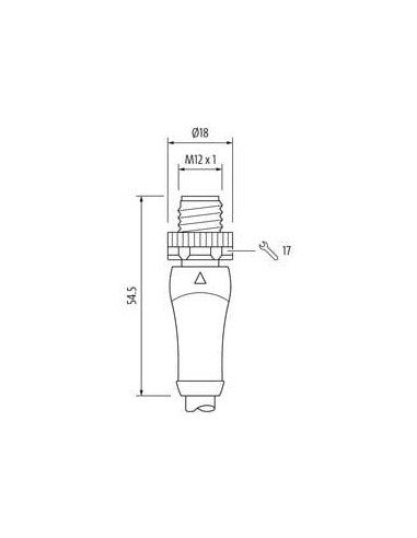 Konektor M12 Power L-cod męski 0° - M12 żeński 0° 7000-P4241-P040200 | Przewody i Złącza | Eshop Dopak | Wszystko dla Przemysłu