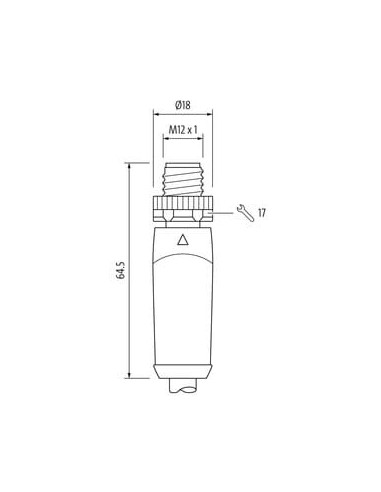 Konektor M12 Power L-kod meski 0° / żeński 0° 7000-P4241-P340500 | Przewody i Złącza | Eshop Dopak | Wszystko dla Przemysłu