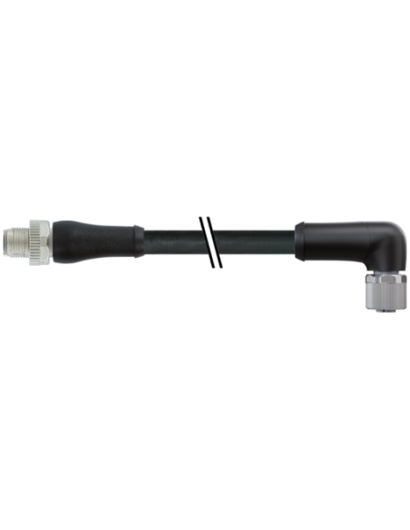 Złącze M12 Power L-kodowane 5-biegunowe męskie 0° / żeńskie 90° 7000-P4251-P040100 | Przewody i Złącza | Eshop Dopak | Wszystko 