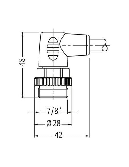 7/8"męski 90° / 7/8" żeński 90° 7000-50051-9611500 | Przewody i Złącza | Eshop Dopak | Wszystko dla Przemysłu