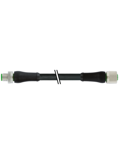 M12 Moc T-kodowane męskie 0° / żeńskie 0° 7000-P7241-P071000 | Przewody i Złącza | Eshop Dopak | Wszystko dla Przemysłu