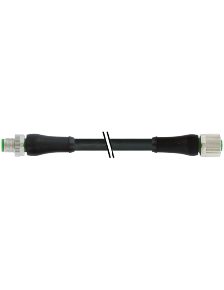 M12 Moc T-kodowane męskie 0° / żeńskie 0° 7000-P7241-P071000 | Przewody i Złącza | Eshop Dopak | Wszystko dla Przemysłu
