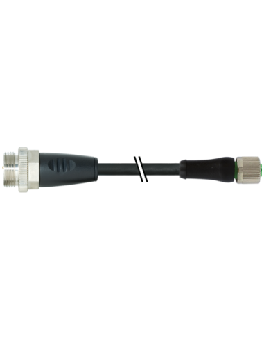 M12 Power L-kodowany żeński 0° / 7/8" męski 0° 7000-P4541-P040150 | Przewody i Złącza | Eshop Dopak | Wszystko dla Przemysłu
