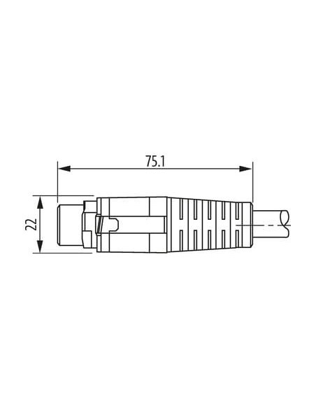 MQ15-X-Power męski 0° / MQ15-X-Power żeński 0° 7000-P8041-P130200 | Przewody i Złącza | Eshop Dopak | Wszystko dla Przemysłu