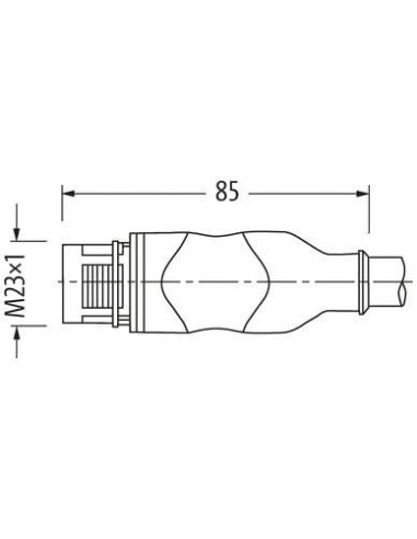 Serwo kablowe M23 7000-PS105-8570600 | Przewody i Złącza | Eshop Dopak | Wszystko dla Przemysłu
