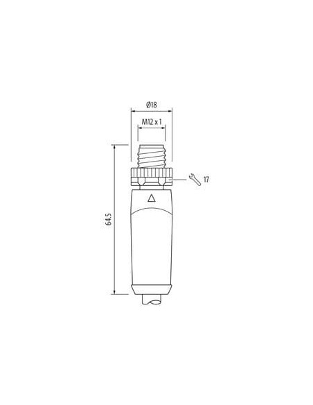 Złącze M12 Power L-coded 5-biegunowe męskie 0° / żeńskie 0° 7000-P4241-P395000 | Przewody i Złącza | Eshop Dopak | Wszystko dla 